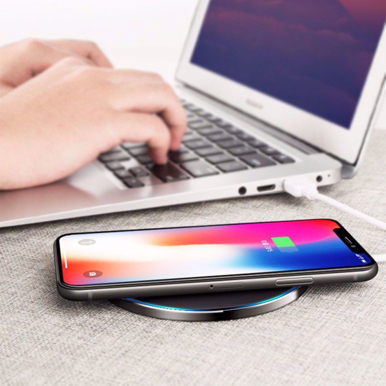 Poza cu Incarcator Wireless Fast Charging Pad QI  15W,pentru iPhone11,11promax/X/XS/XSMAX