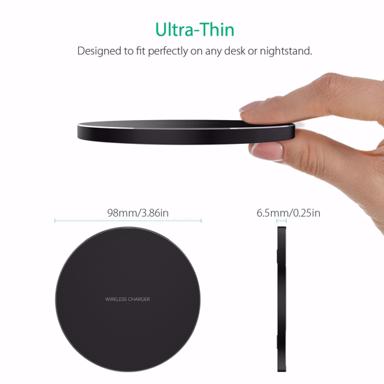 Poza cu Incarcator Wireless Fast Charging Pad QI  15W,pentru iPhone11,11promax/X/XS/XSMAX