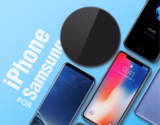 Poza cu Incarcator Wireless Fast Charging Pad QI  15W,pentru iPhone11,11promax/X/XS/XSMAX