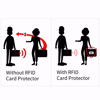 Imagine Card protectie contactless RFID si NFC pentru protejarea cardurilor bancare si pasapoartelor cu cip RFID - Smart -X- pachet cu 2 bucati