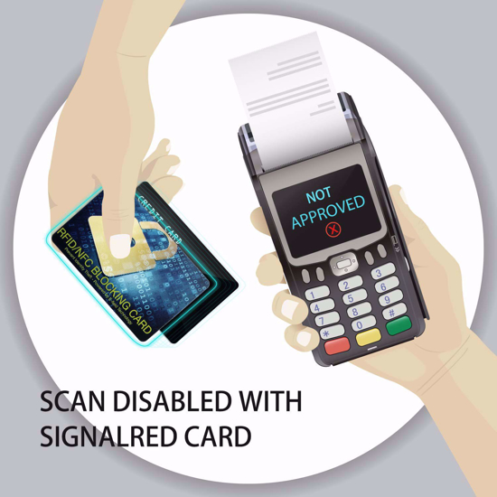 Poza cu Card protectie contactless RFID si NFC pentru protejarea cardurilor bancare si pasapoartelor cu cip RFID - Smart -X- pachet cu 2 bucati