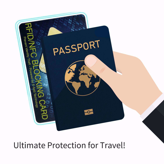 Poza cu Card protectie contactless RFID si NFC pentru protejarea cardurilor bancare si pasapoartelor cu cip RFID - Smart -X- pachet cu 3 bucati