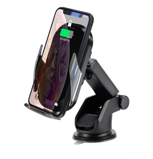 Poza cu Set 5 buc, Incarcator auto fast wireless chargers, 15W, Automatic SMART sensor, negru