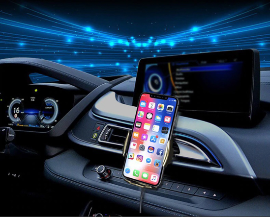 Poza cu Suport Wireless Telefon Masina 15W,Original , smart sensor ,Incarcator fast charge