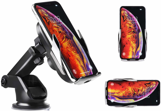 Poza cu Incarcator Masina ,Automatic Sensor, fast wireless chargers ,pentru SAMSUNG S10/S9/S9+/NOTE 10+NOTE 10 ,15W +incarcator Fast Auto usb 12v/3.5A .