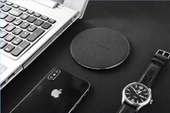 Poza cu Incarcator wireless fast charge , QUANDES, Aluminum Ultra Slim 15W, Black , +Incarcator FAST Chargers 18w /3.0