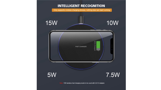 Poza cu Incarcator wireless fast charge 15W,,Ultra Slim 15W +Incarcator FAST Chargers 18W/3.0