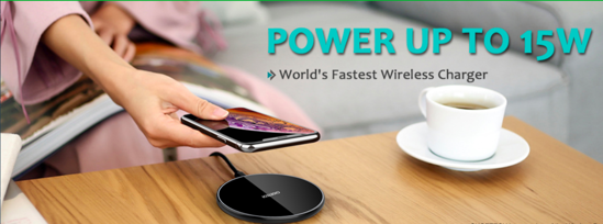 Poza cu Incarcator wireless fast charge 15W,,Ultra Slim 15W +Incarcator FAST Chargers 18W/3.0