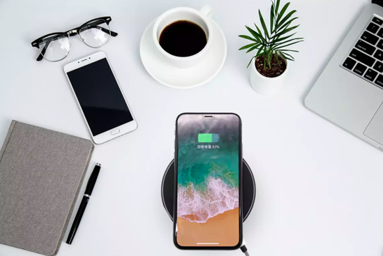 Poza cu Incarcator Wireless Fast Charging Pad QI  15W,pentru iPhone11,11promax/X/XS/XSMAX