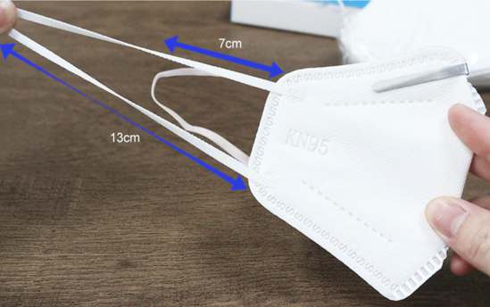 Poza cu Set 10  buc masca pentru copii e-smartgadget KN95 FFP2 alb plus 1 buc cutie portabile pentru depozitare