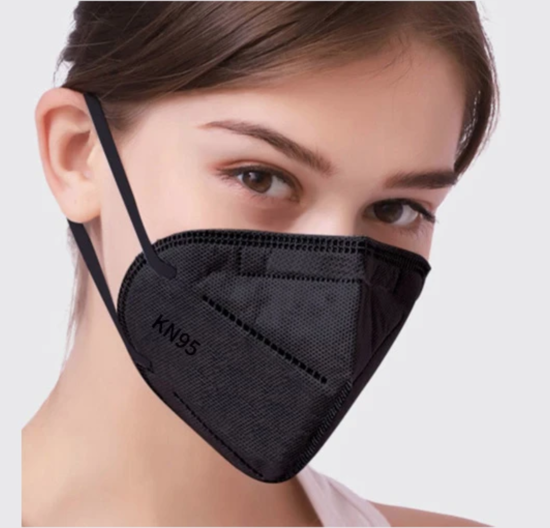 Poza cu Set 10 masti de protectie,  KN95/FFP2 ,5 straturi, KN95,Plus 1 Buc Cutie Portabile Pentru Depozitare NEGRU