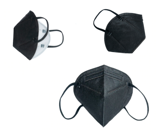 Poza cu Set 10 masti de protectie,  KN95/FFP2 ,5 straturi, KN95,Plus 1 Buc Cutie Portabile Pentru Depozitare NEGRU