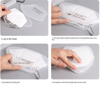 Imagine Set 10 bucati Masca de protectie KN95 FFP2 plus 4 bucati cutii portabile pentru depozitare ,alb