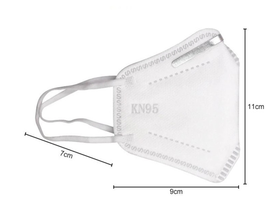 Poza cu set 5 buc masca pentru copii e-smartgadget KN95 FFP2 alb