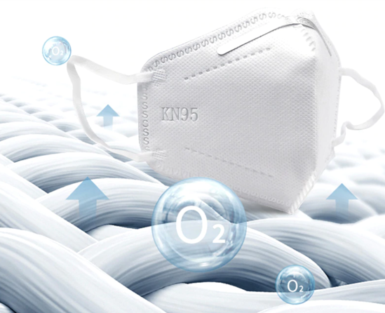 Poza cu set 5 buc masca pentru copii e-smartgadget KN95 FFP2 alb