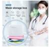 Imagine Set 4  bucati cutii  portabile pentru depozitare si protectie masca Kn95,diverse culori -EX2,antibacterial