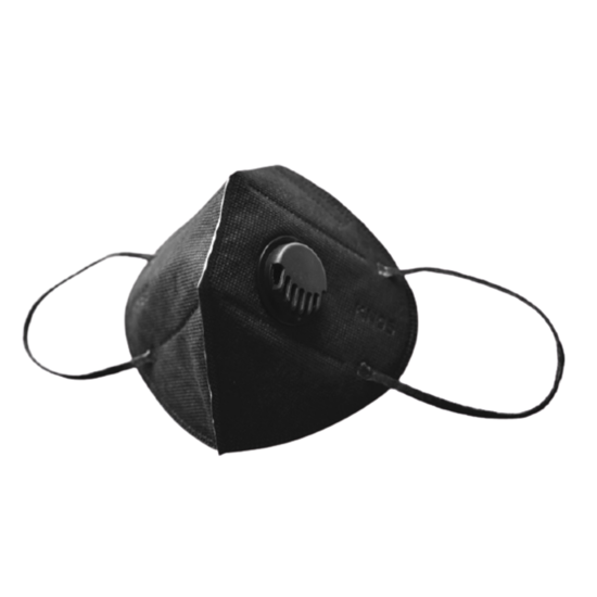 Poza cu Set 10 Bucati Masca De Protectie KN95 FFP2 cu valve ,Negru Plus 1bucata Cutii Portabile Pentru Depozitare