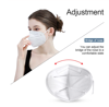 Imagine Set 100 buc masti de protectie,  KN95/FFP2, ALB,Ambalaj individual