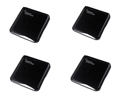 Imagine Set 4 bucati cutii  portabile pentru depozitare si protectie masca , Kn95,negru