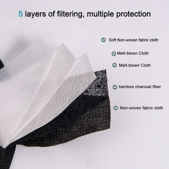 Poza cu Set 10 Bucati Masca De Protectie KN95 FFP2 cu valve ,Negru Plus 1bucata Cutii Portabile Pentru Depozitare