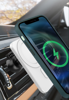 Imagine Set Incarcator magnetic wireless car charger alb, pentru iPhone 12/12 Pro/12 Pro Max/12 Mini, plus incarcator auto 7A