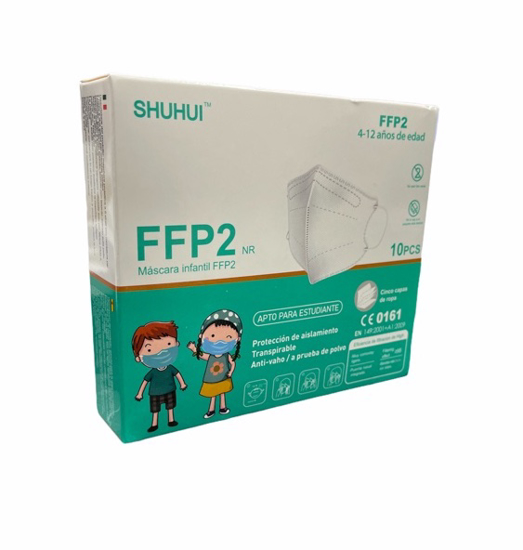 Poza cu Set 10 masti de protectie KN95 FFP2 pentru copii 4-12 ani