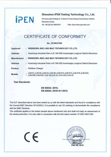 Poza cu Incarcator wireless Fast Charge cu incarcare rapida 15W ,e-smartgadget®,alb