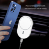 Imagine Set Incarcator magnetic wireless car charger alb, pentru iPhone 12/12 Pro/12 Pro Max/12 Mini, plus incarcator auto 7A ,X16