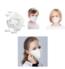 Imagine Set 10  buc masca pentru copii e-smartgadget KN95 FFP2 alb plus 1 buc cutie portabile pentru depozitare ,6-14 ani