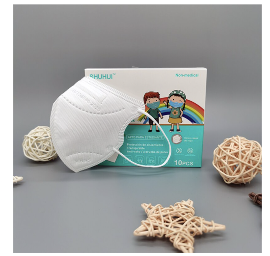 Poza cu Set 10 masti de protectie KN95 FFP2 pentru copii 4-12 ani