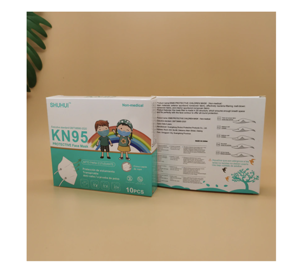 Poza cu Set 10 masti de protectie KN95 FFP2 pentru copii 4-12 ani