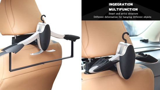 Poza cu Cuier pentru tetiera universal, deluxe ,3in1multifunctional, plus carlig suport cumparaturi