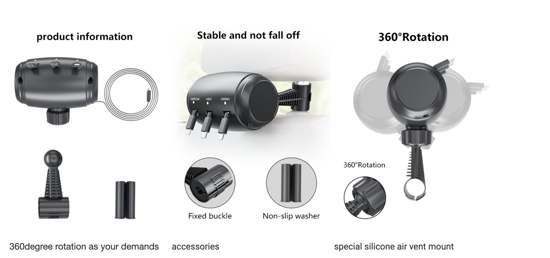 Poza cu Incarcator de masina  3 in 1 cu cablu retractabil,pentru pasagerii din spate  pentru telefoane universale iphone,samsung,android