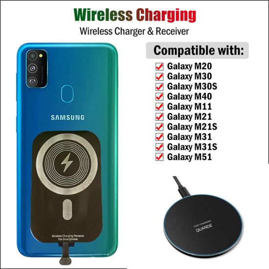 Poza cu Set 3in1 Incarcator Wireless 15W slim pad Super Fast Charge wireless receiver typ-C 10w fast