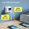 Imagine 40W Quick Charge USB Charger Wall Travel Phone Adapter Fast Charger PD USB C Charger For iPhone 13 12 Xiaomi Huawei Samsung
