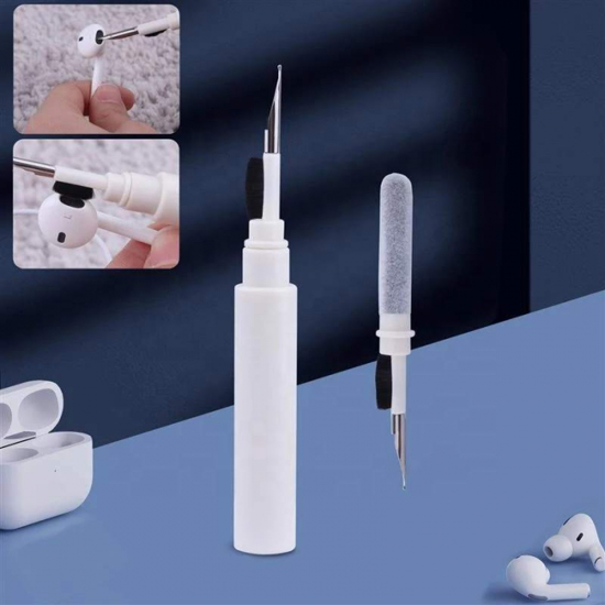 Poza cu Kit pentru curatare casti in ear, trusa 2 piese, stilou cu perie si pix cu plus special concepute pentru curatare carcase si casti