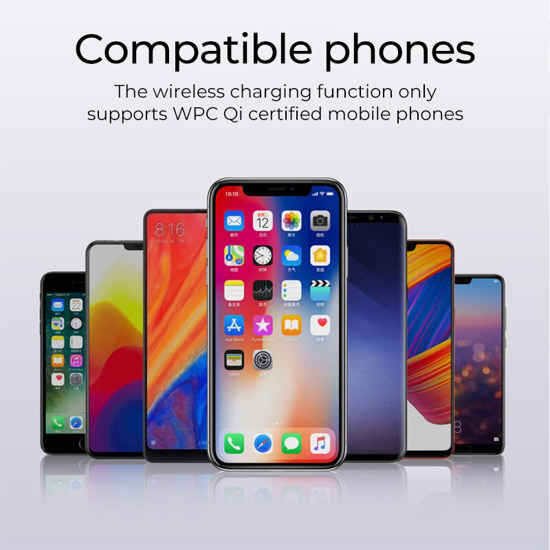 Poza cu 3in1 Incarcator Auto Wireless 15W, Fast charge, Universal, Smart Sensor, Universal, Samsung, iPhones, Huawei