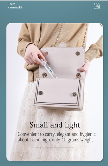 Poza cu Set 2 buc, Periute de dinti pliabile, cu pasta de dinti reincarcabila, ideale pentru voiaj