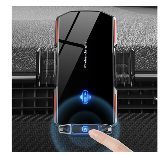 Poza cu Set 3 buc, Incarcator auto fast wireless chargers, 15W, Automatic SMART sensor,universal,Samsung, IPhone, Huawei