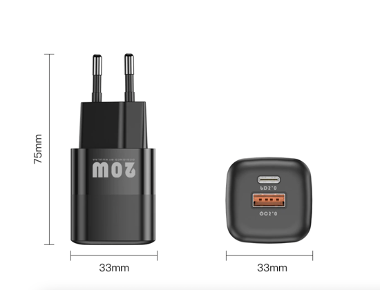 Poza cu Set 4 buc, 1 incarcator 20W PD Type-C, USB QC, 1 Adaptor auto PD Type-C, USB QC, pentru pentru Galaxy s21, s20, Note10, s10, 1 cablu date usb-C-usb-A, 1 cablu date C-C, 1M