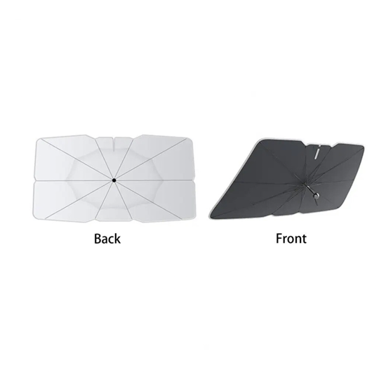 Poza cu Parasolar 360° Auto Pliabil, QUANDES®DLX, potrivit pentru dimensiuni  145 x 79 cm, Rezistent UV