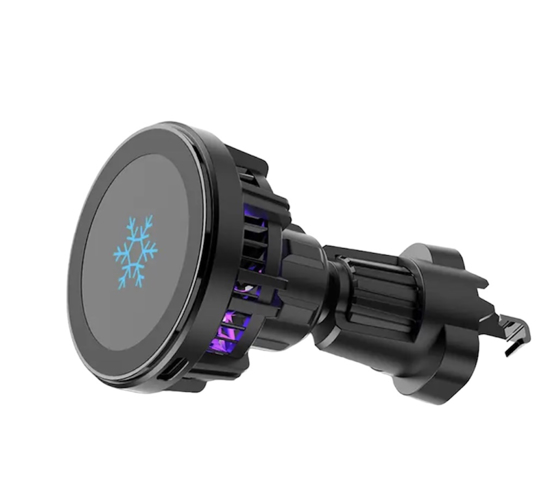 Poza cu Incarcator Magnetic Wireless Auto QUANDES®, 15W Fast Charge, compatibil iPhone 14/13/12/11 Pro Max