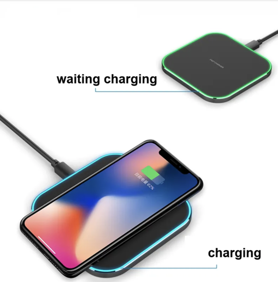 Poza cu Incarcator Wireless QUANDES®, 15W Fast Charge, compatibil iPhone 14/13/12/11 Pro Max, negru