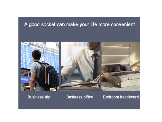 Poza cu Prelungitor 6 in1 2500W, 2 prize electrice, 4 prize USB cu tip C, ceas, alarma, functie de afisare a temperaturii 1,5 m, negru