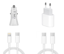 Imagine Pachet 4 buc Incarcator Fast Charge 20W usb C, pentru iPhone 15pro,14, 13 12 Pro Max, 2 Cablu de date 2m USB-C - C, USB-C Lightning, 60w, Adaptor auto USB-C, 20W, QUANDES®