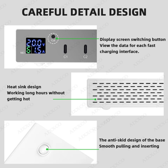 Poza cu Statie de incarcare fast charge 140W, PD 6 in 1 3.0 USB C, 30W, universal pentru iPhone, samsung, huawei, laptop macbook