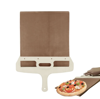 Imagine Set 3 buc Paleta Glisanta Pentru Pizza Cu Maner 55 X 30 Cm, Set Pentru Servire Branzeturi cu 4 Ustensile, Foarfeca Pentru Pizza