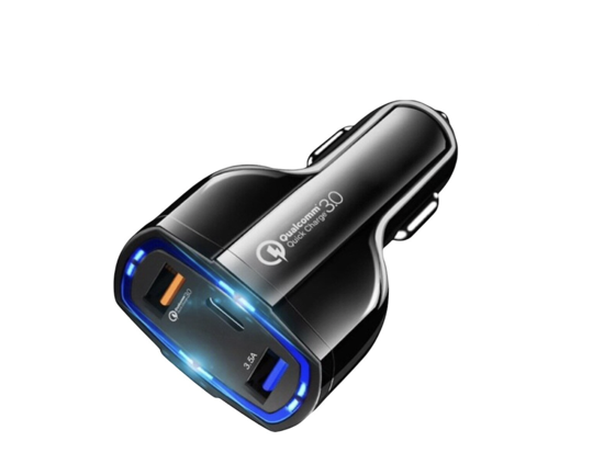 Poza cu Set 4buc,Incarcator retea Fast 9V/2A ,2 Cablu date Type-C ,Adaptor auto 3 XUSB 35w, Bulk