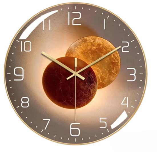 Poza cu Ceas de perete, Mecanism silentios, 30 cm, Gold,QW4