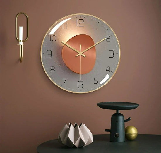 Poza cu Ceas de perete, Mecanism silentios, 30 cm, Gold, QW2